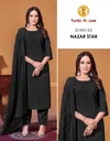 Nazar Star By Tunic House Georgette Kurti With Bottom Dupatta Suppliers In India